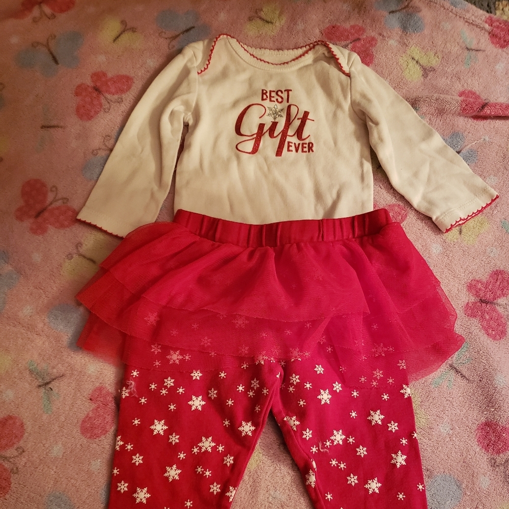 Girls 6-9 month Christmas outfit